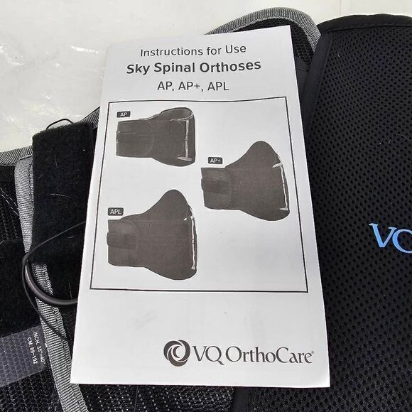VQ ORTHOCARE SKY AP SPINAL ORTHOSES BRACE LOW PROFILE OSFA 25"-55" ADJUSTABLE - Picture 3 of 5